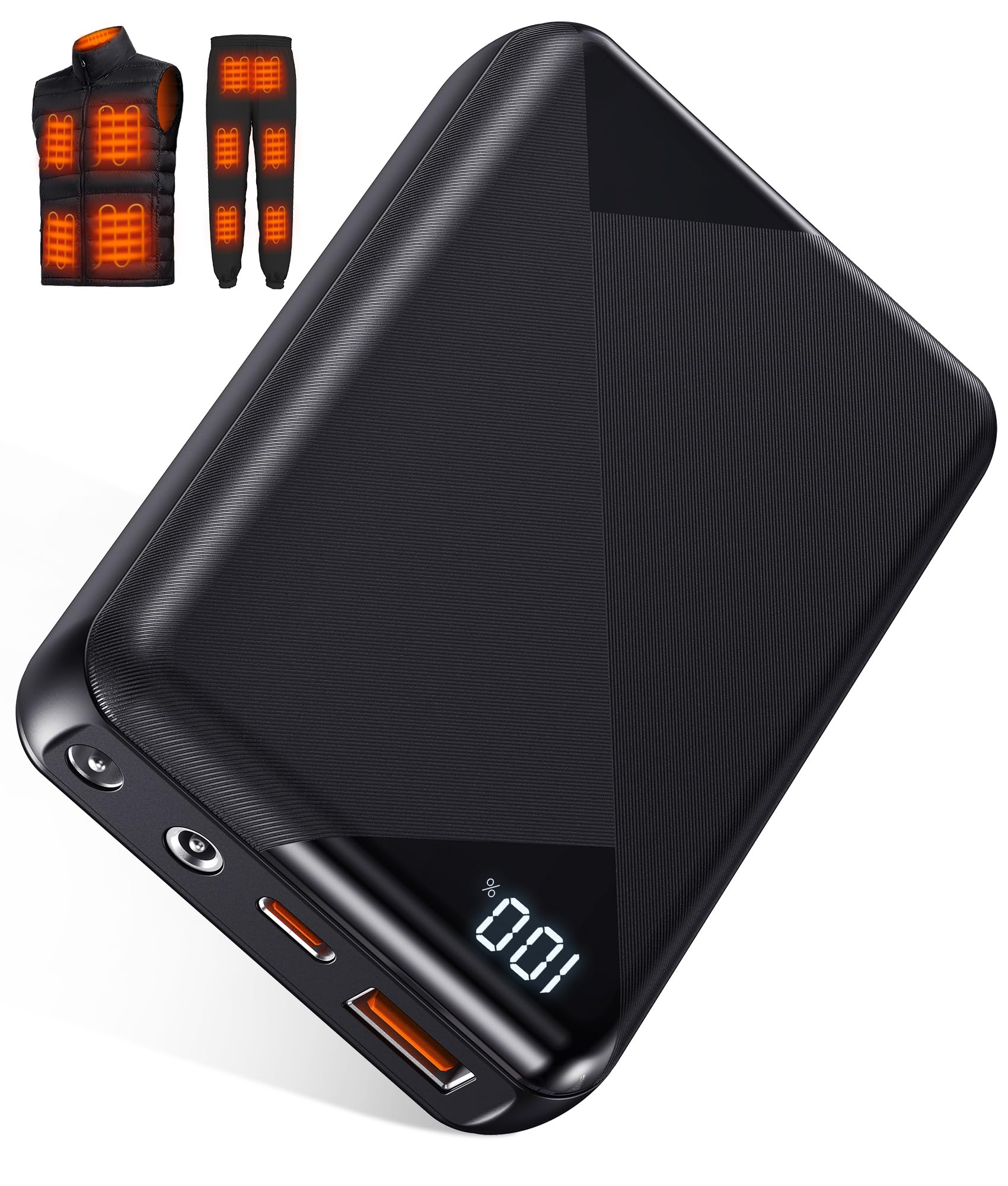 Glaais heated jacket battery with 12V port for Milwaukee compatibility