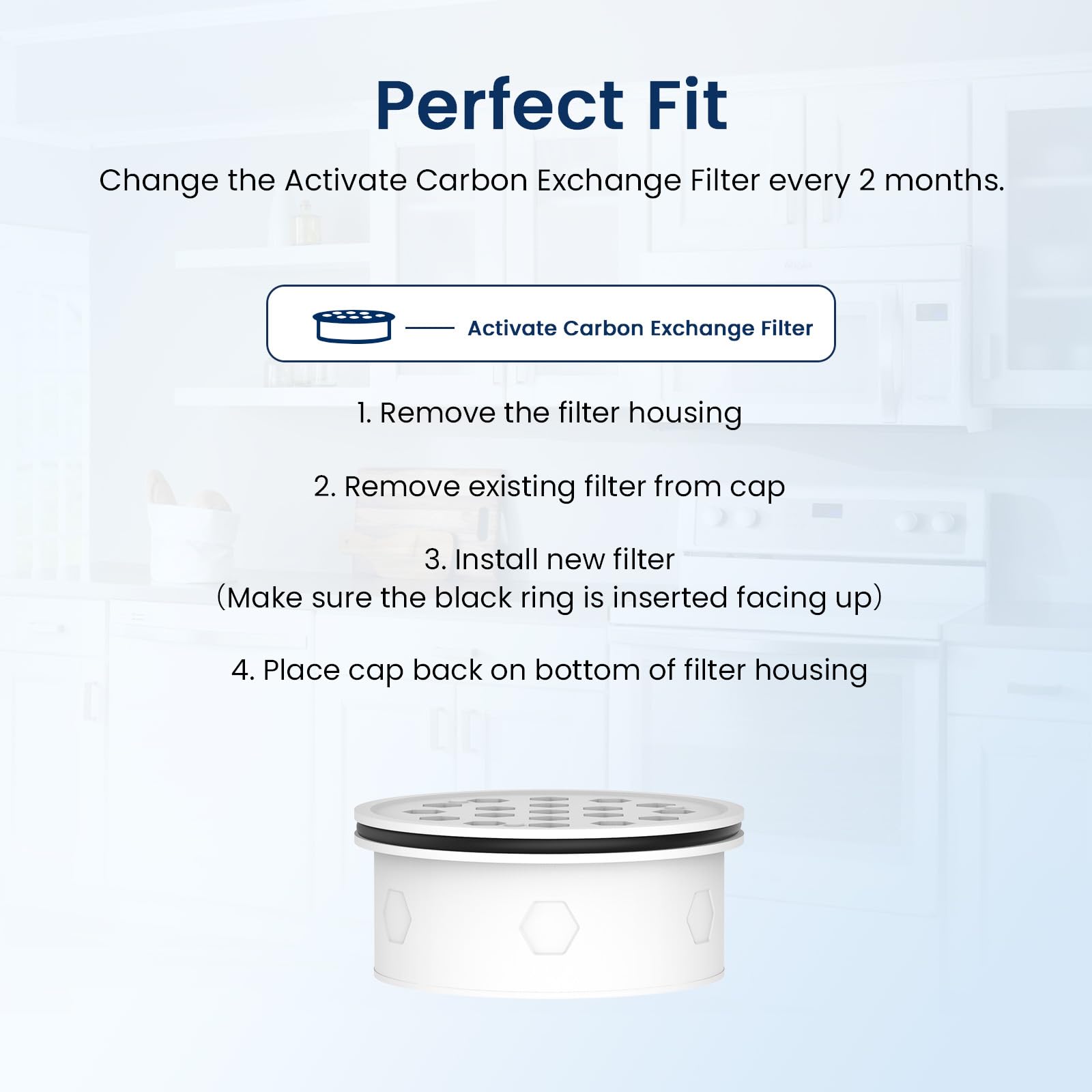 GLACIER FRESH filter-change tips for maintaining water quality