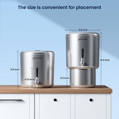 GLACIER FRESH quick-installation steps enable easy setup.