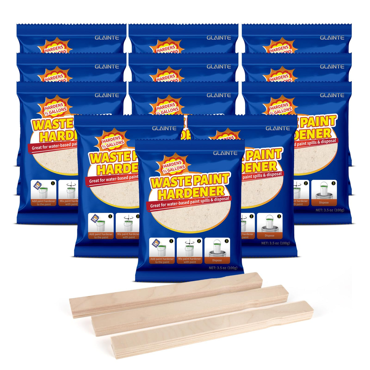 GLAINTE Waste Away packaging showing eco-friendly disposal concept