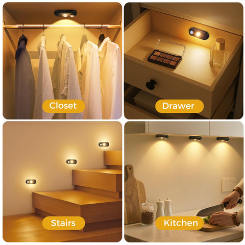 GLARESBOT under cabinet lighting brightens kitchen interiors
