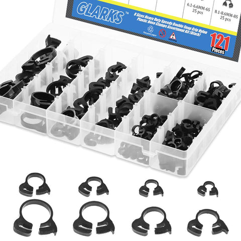 Glarks snap ratcheting design enables one-handed fastening.