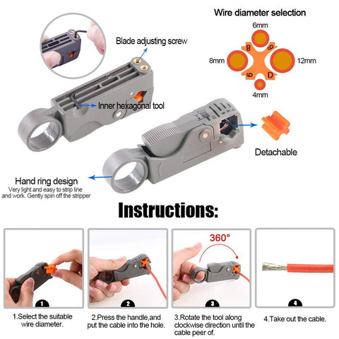 Glarks wire cutters provide clean, accurate cable cutting for quick assembly.