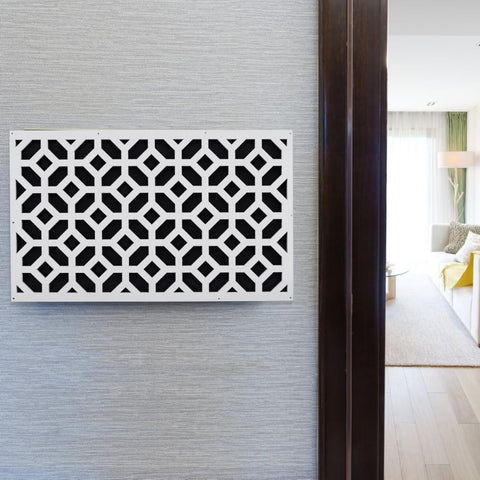 GLASSWINDS doorbell chime box white dimensions reference for universal fit.
