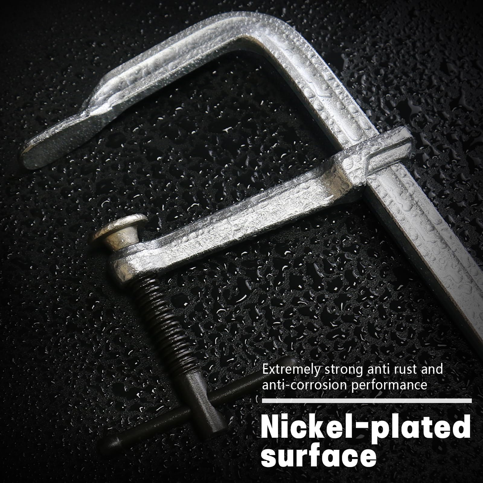 GleamRad clamps with swivel jaws adapting to irregular shapes