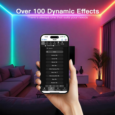 GLEDOPTO Elite ESP32 WLED controller enabling four independent LED strips with vivid effects.