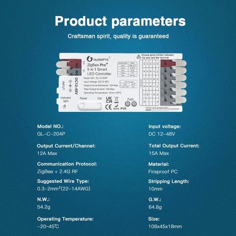 GLEDOPTO ZigBee3.0 controller hub compatibility note for setup.