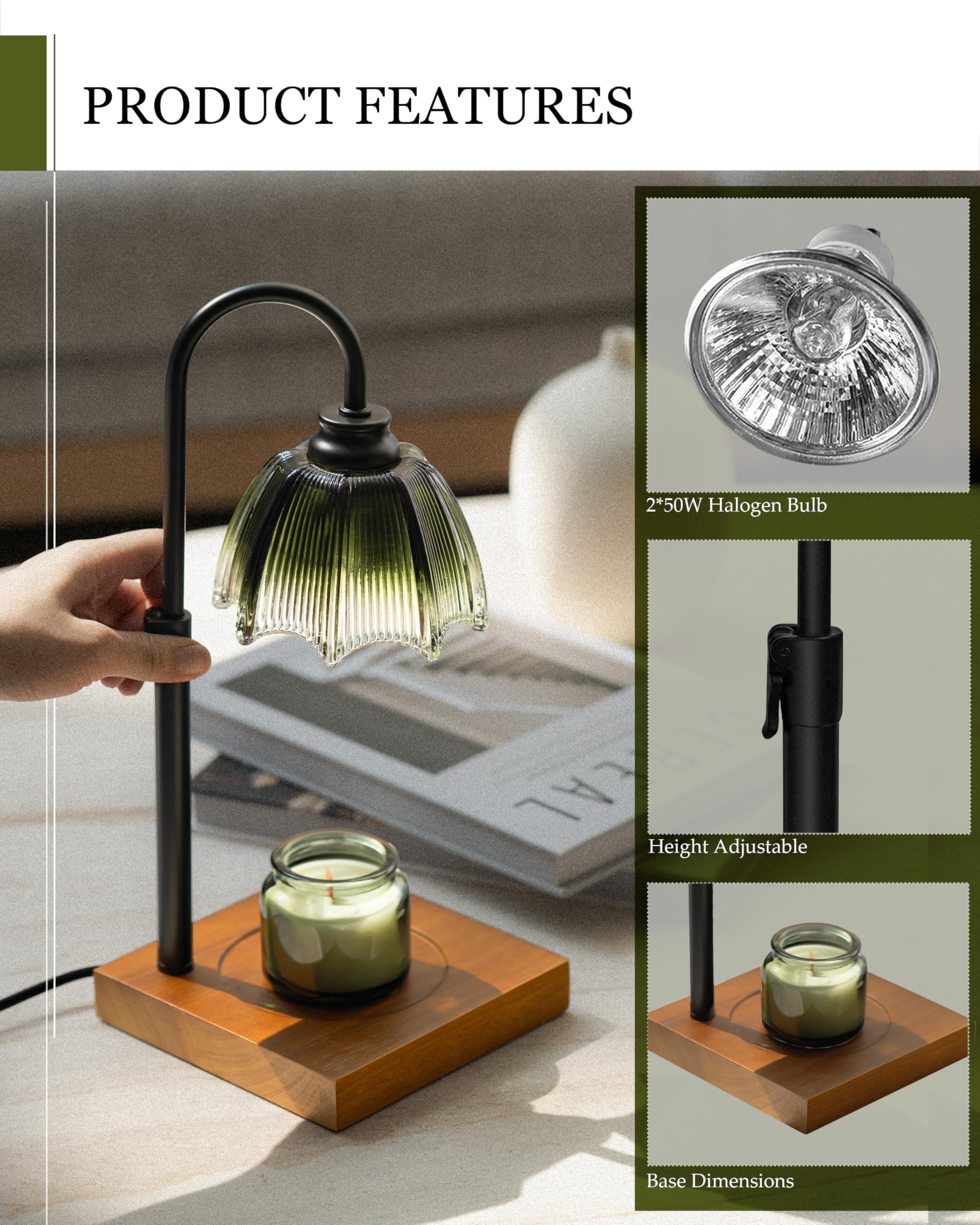 GleeNflux topper shields wax and furniture from spills and dust.
