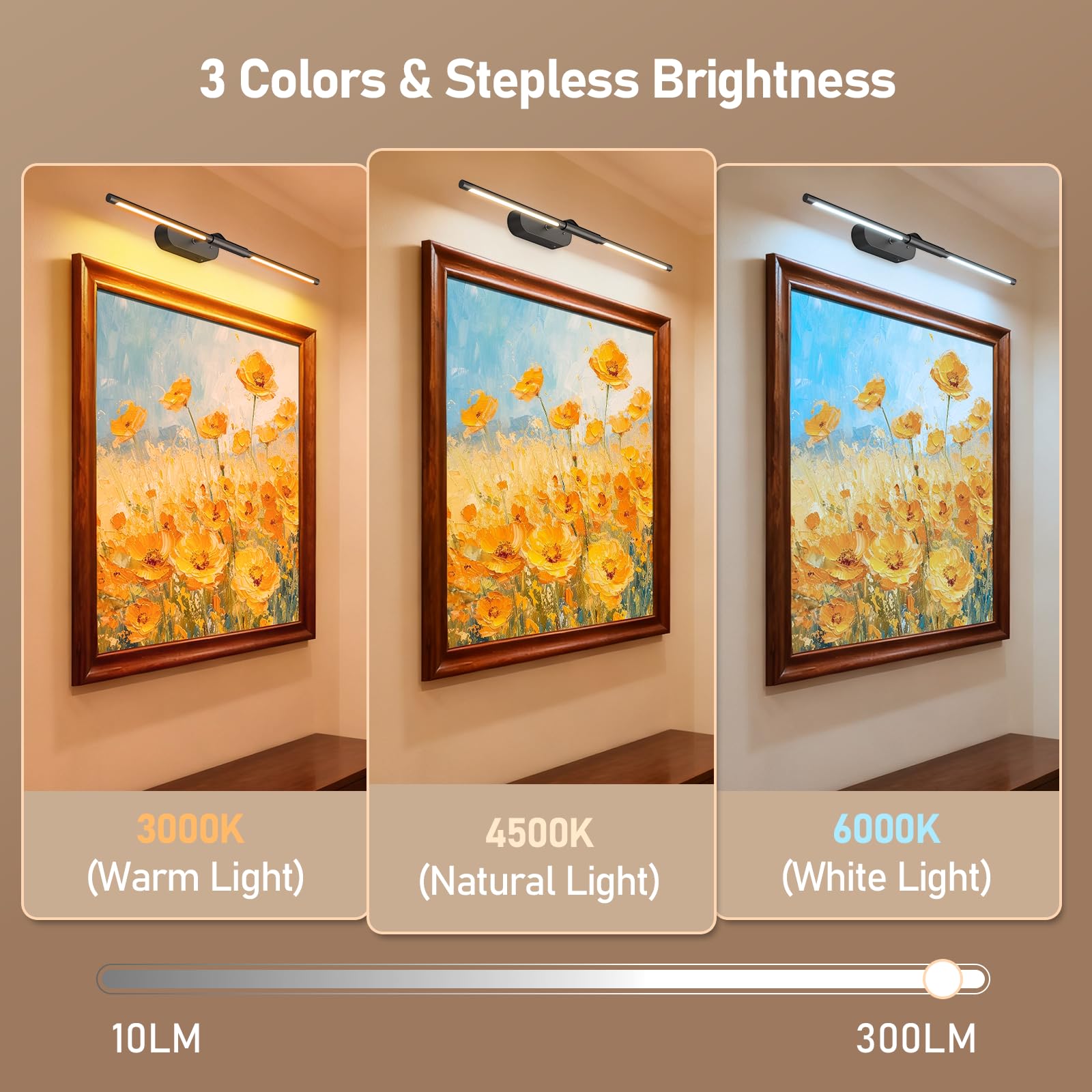 Glendan color temperature options for mood lighting.