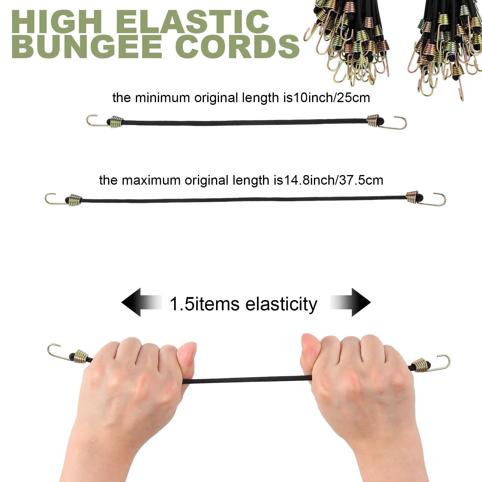 GliCraft bungee cords with hooks secure gear on bike trips