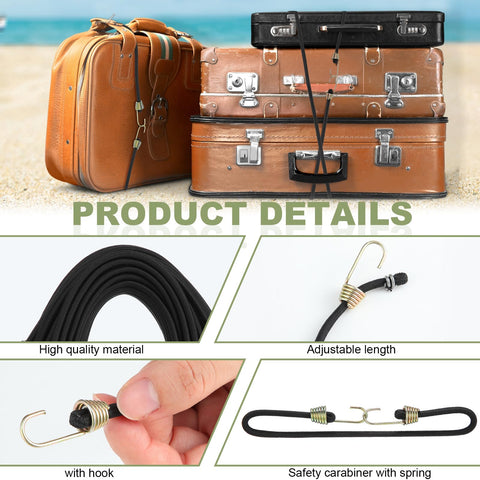 GliCraft bungee cords stretch to 1.5x length for flexible securing