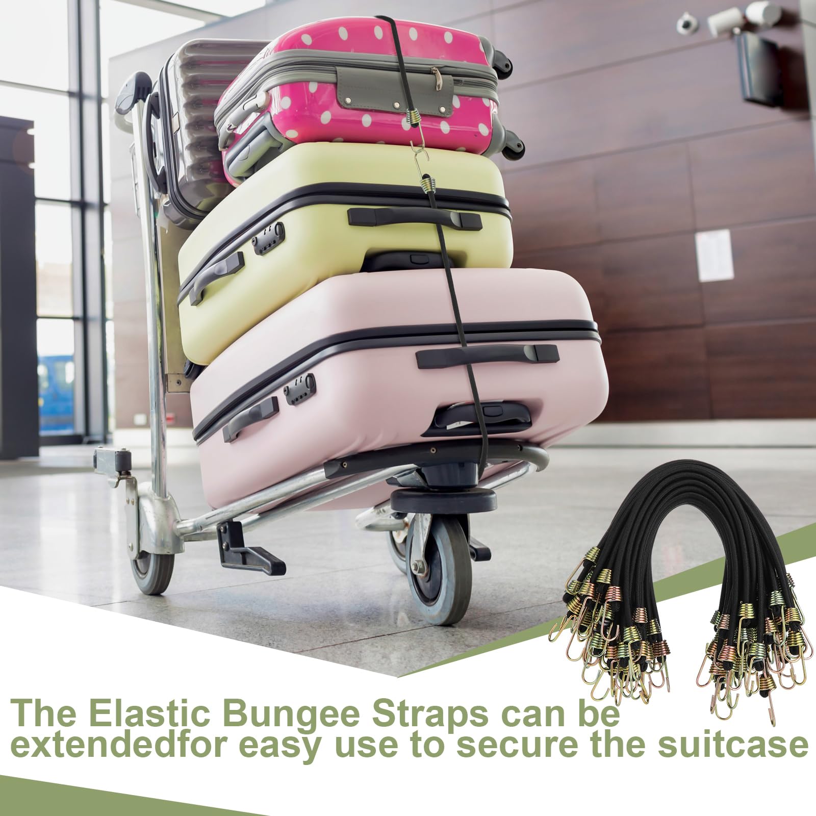 GliCraft compact bungee cords ideal for camping setups