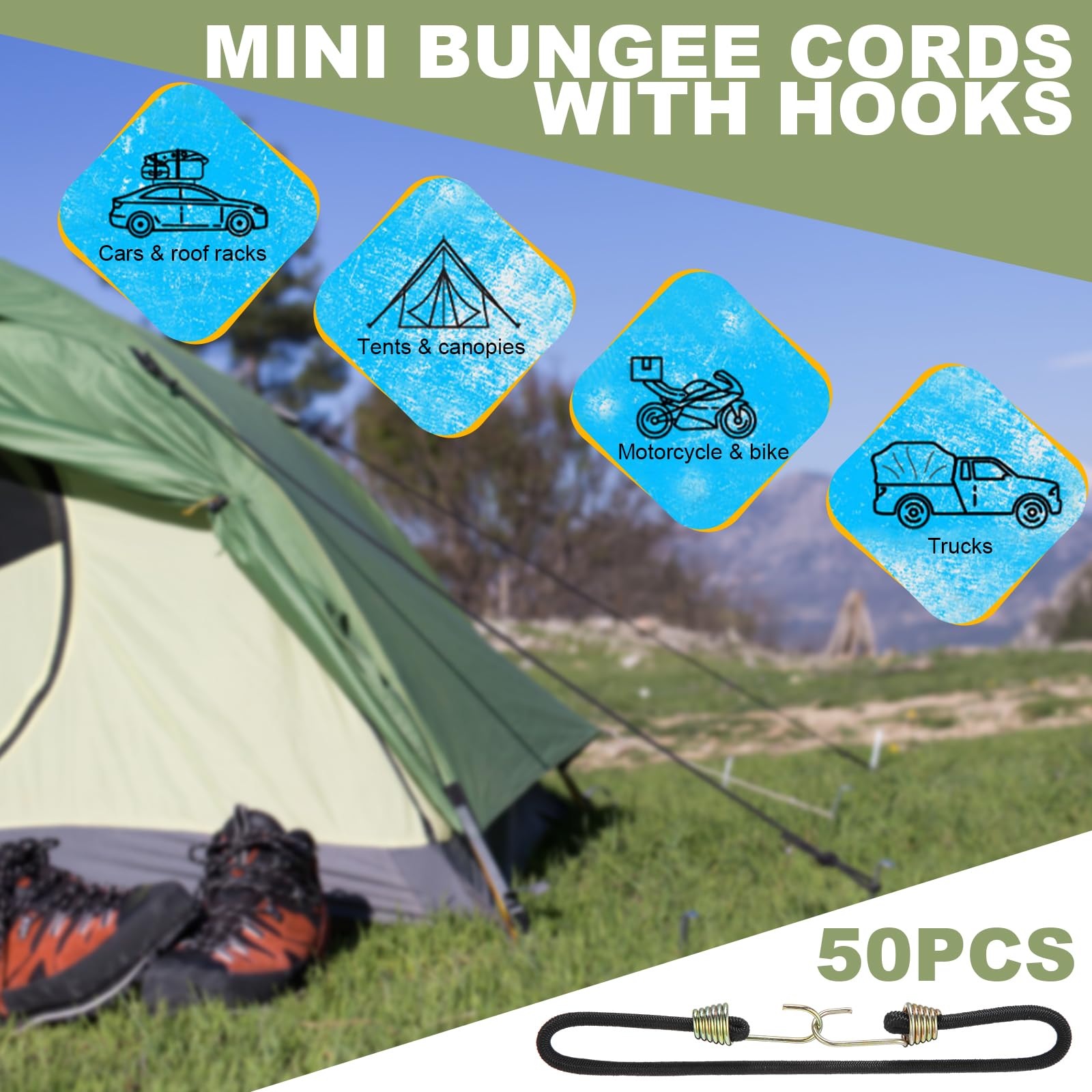 GliCraft versatile cords for bikes cars camping and cargo