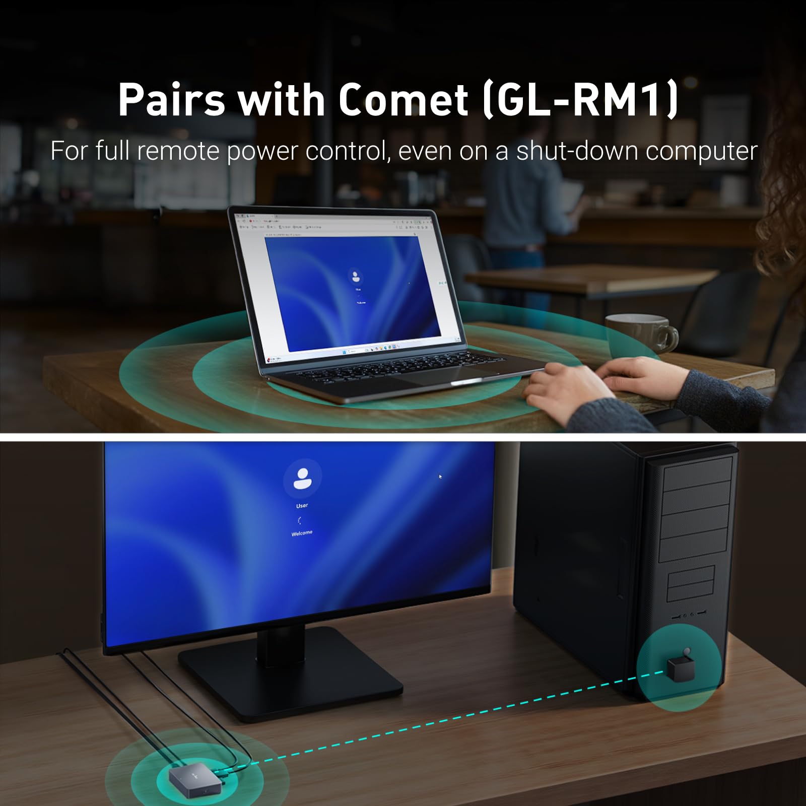 GL.iNet Fingerbot GLKVM-control enables remote reset from a single interface