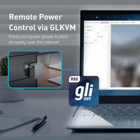 GL.iNet Fingerbot RM1PE PoE integration for convenient remote power management