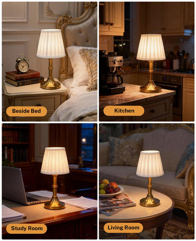 Glitnous lamp memory function recalling last color setting for seamless ambiance.