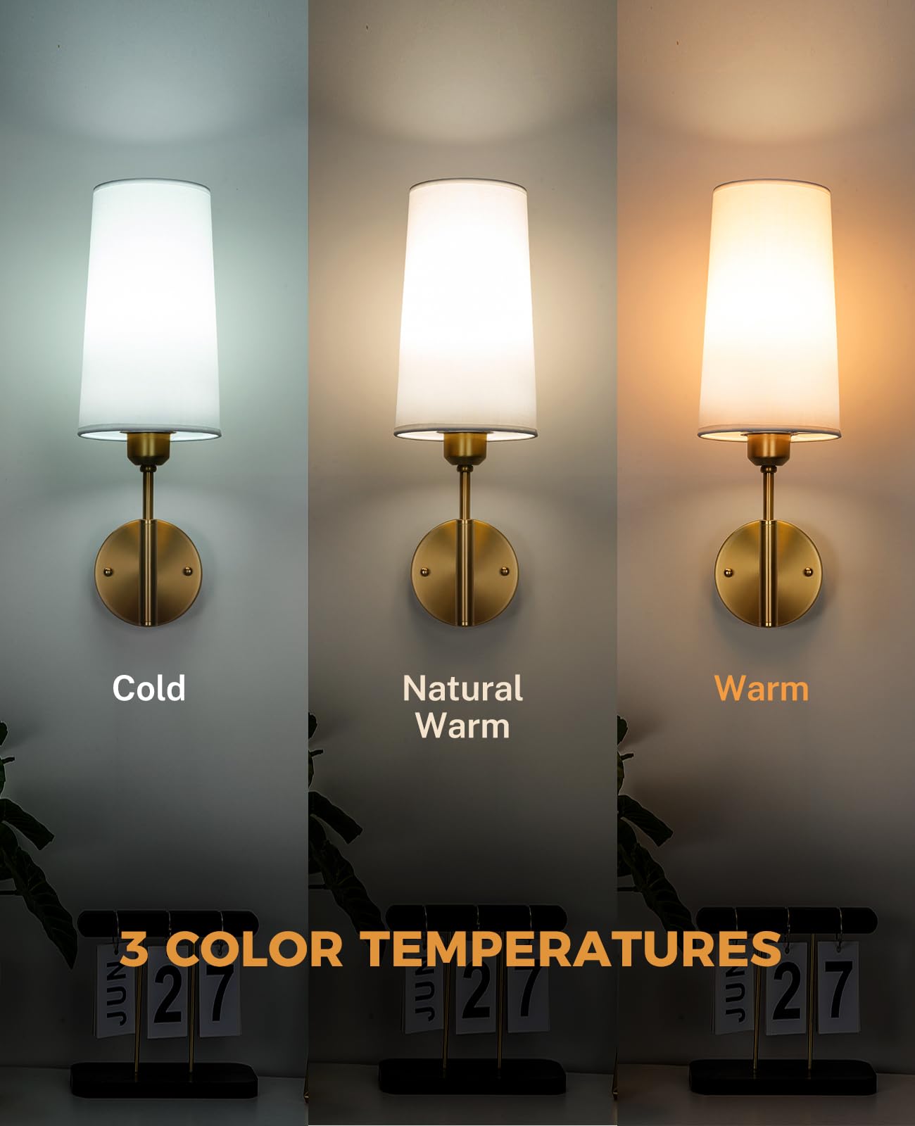 Glitnous remote controls two sconces for easy, dimmable lighting