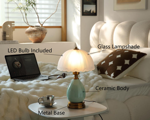 Glivpny bedside nightstand lamp ideal for bedrooms.