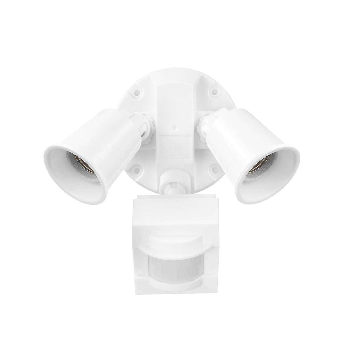 Globe Electric 17000269 motion sensor flood light mounted on wall for secure entryway lighting