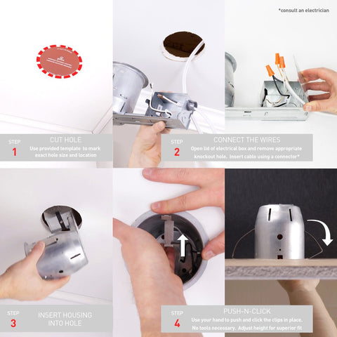 Globe Electric 90718 bulbs included for immediate warm 3000K illumination.