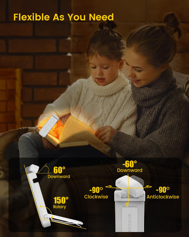Glocusent bundled bookmark and user manual with book light