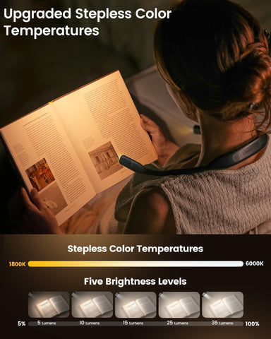 Glocusent color temperature options from warm to cool aid different tasks