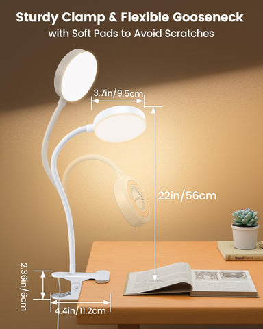 Glocusent flexible gooseneck allows 360-degree positioning