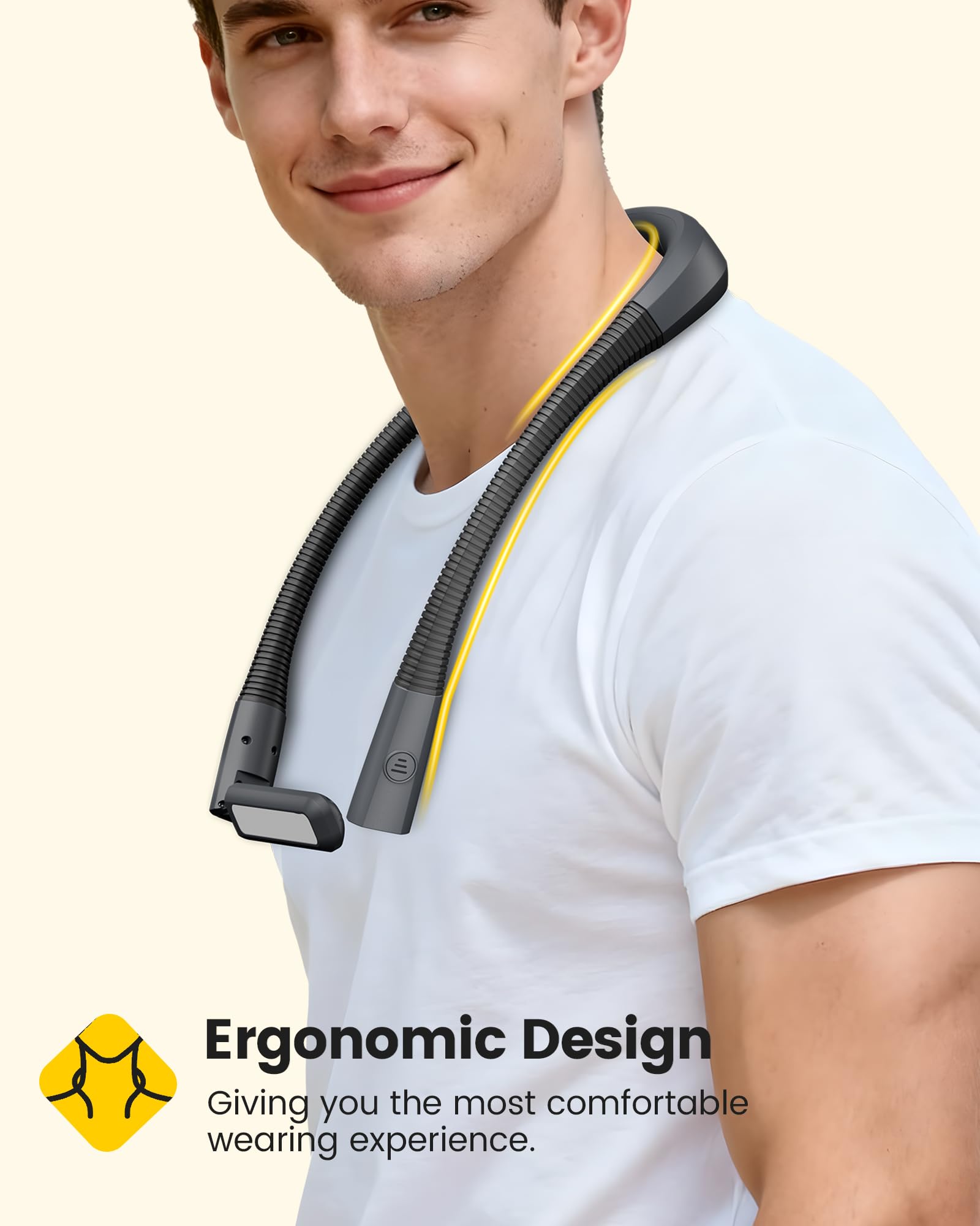 Glocusent neck light with 1600mAh battery for long-lasting power.