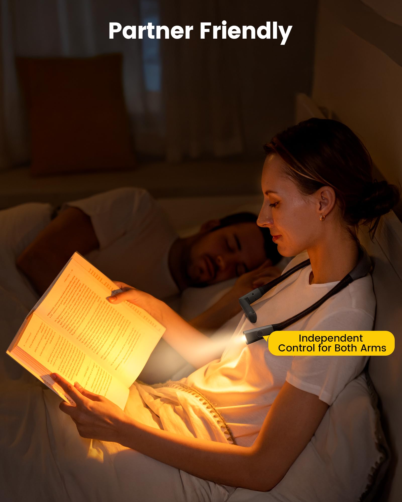 Glocusent neck light offers five color modes from warm to cool.