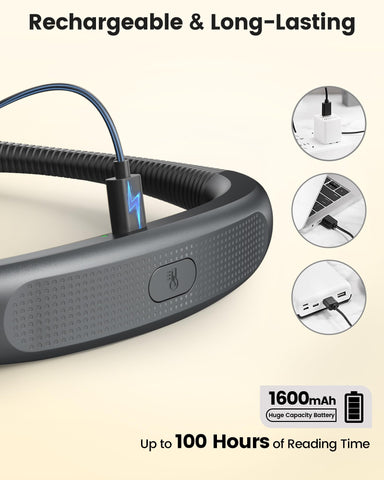 Glocusent neck light ergonomic design for comfortable, hands-free wear.