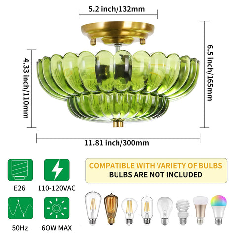 GloMuse fixture compatible with E26 bulbs for flexible mood lighting.