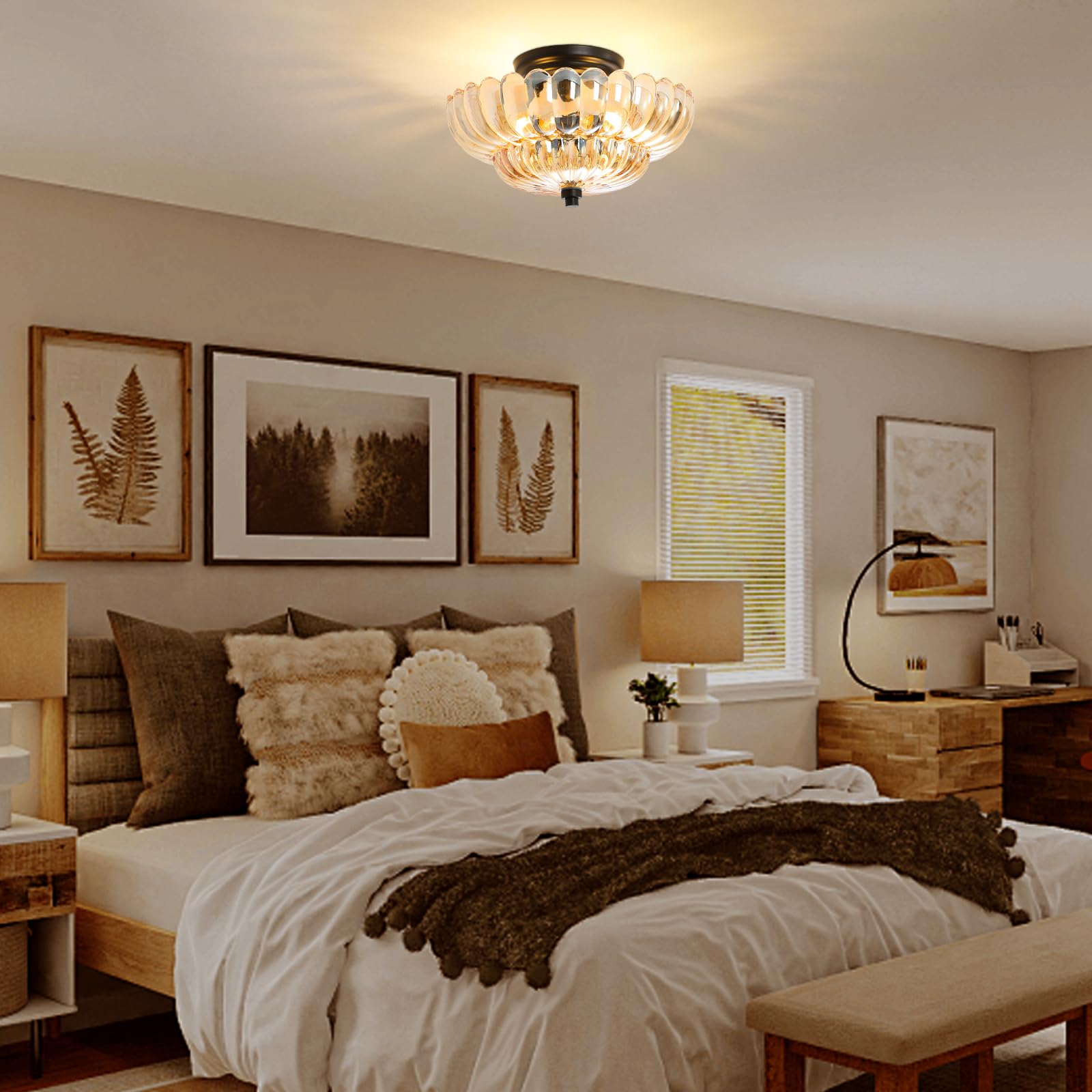 GloMuse brushed brass base adding vintage charm to modern rooms