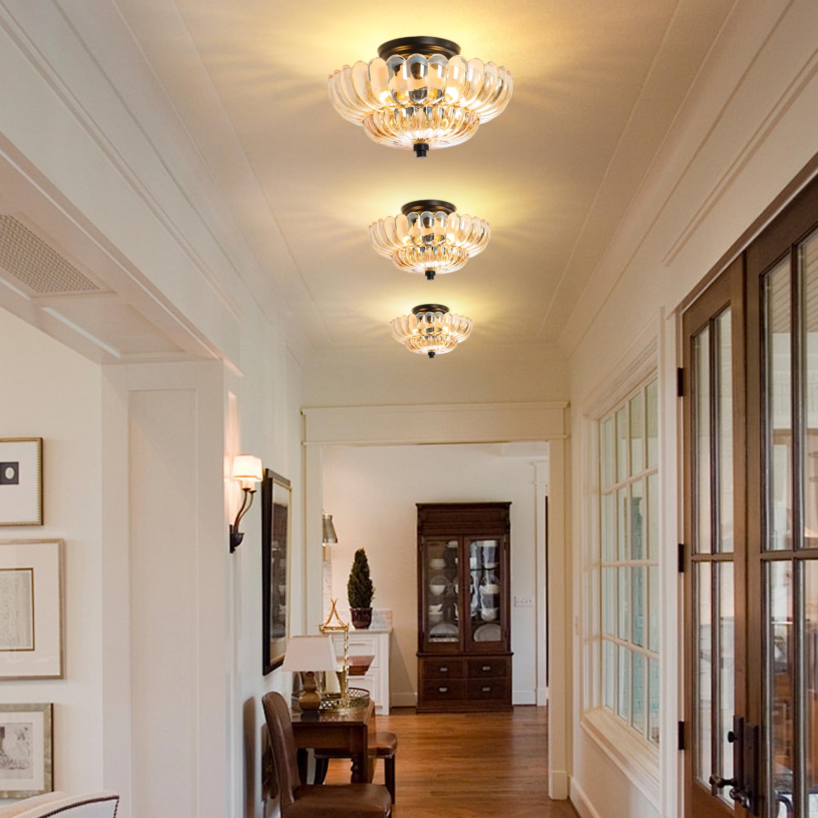 GloMuse glass shade detail showcasing mid-century style and soft light