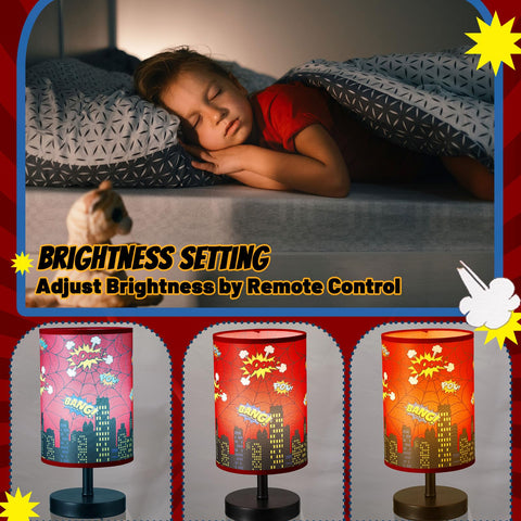 Glooglitter City Bedside Lamp uses energy-efficient LED for cool, safe light