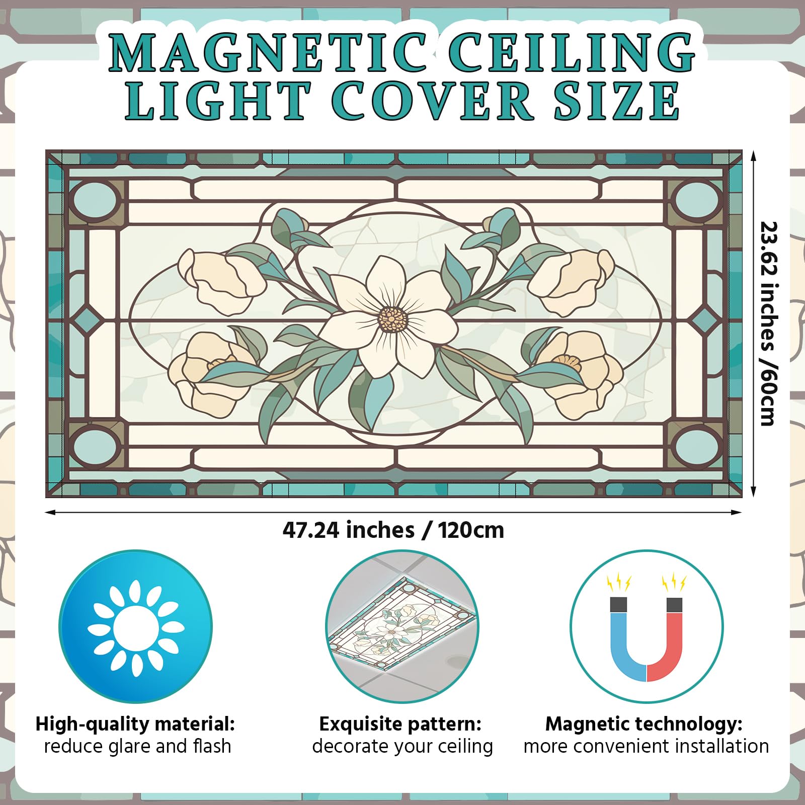 Glooglitter magnetic attachment with 10 magnets enables quick, tool-free setup.