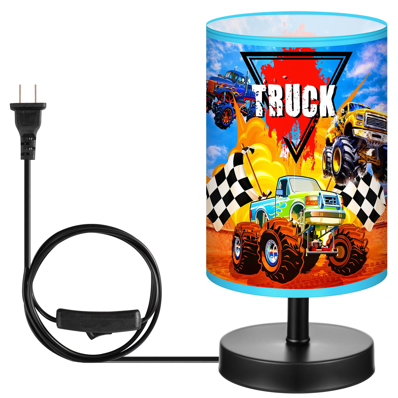 Glooglitter Monster Truck table lamp ideal as night light for bedrooms.