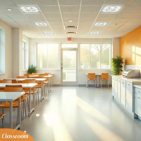 Glooglitter four-piece set adapts easily to offices, schools, and homes.