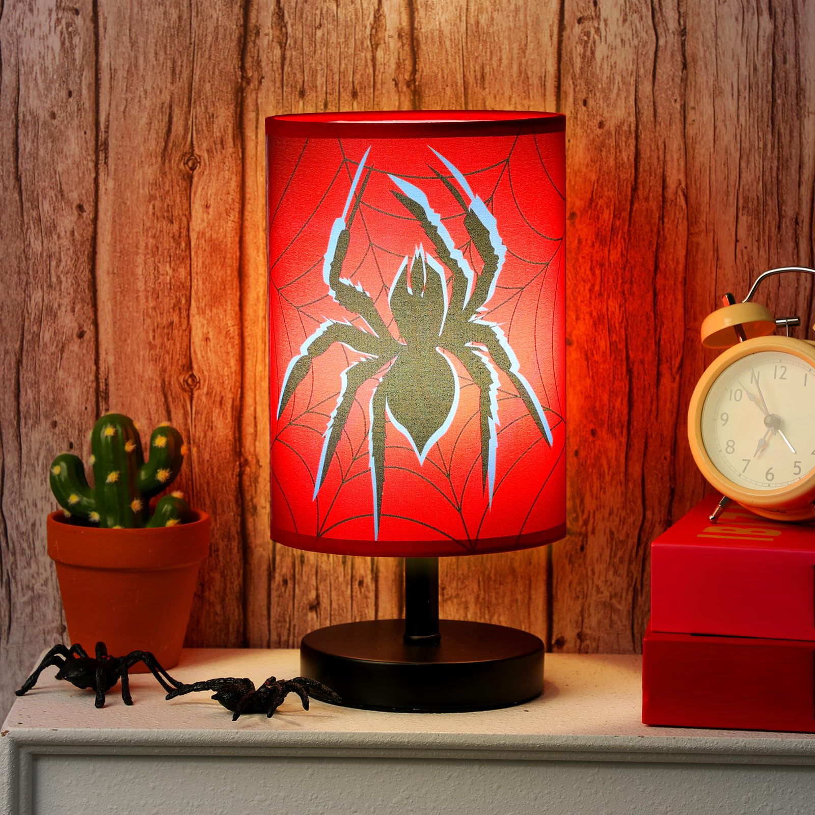 Glooglitter spider table lamp lit cool white ideal for focused tasks