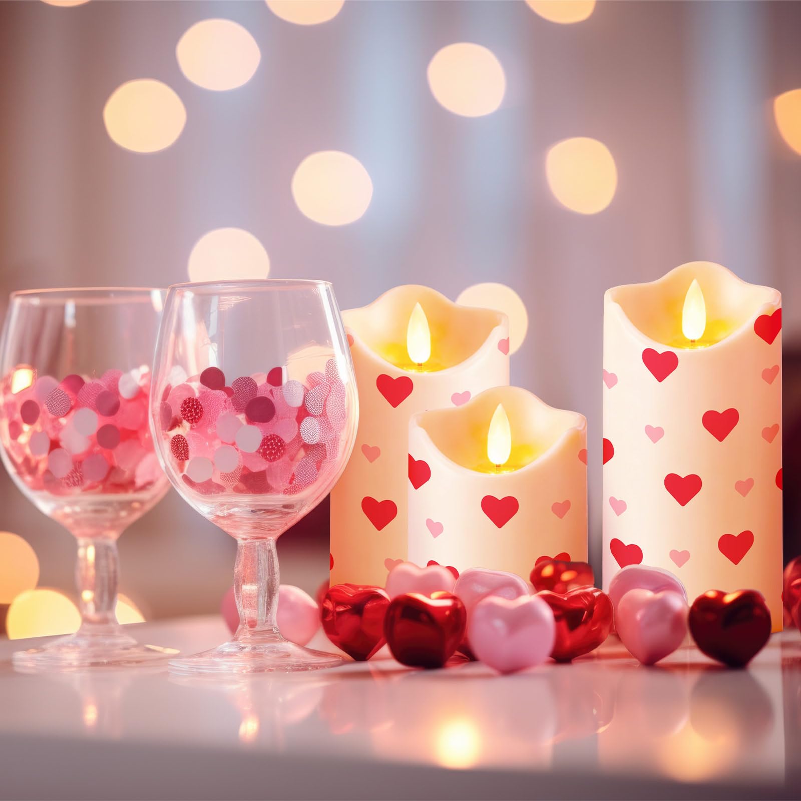 Glooglitter candle requires 3 AAA batteries for instant use