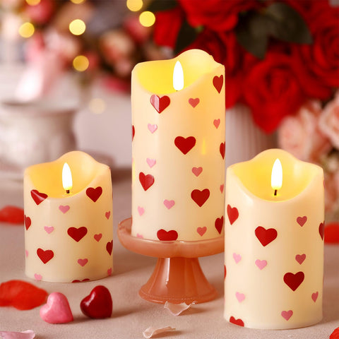 Glooglitter heart candle decor ideal for weddings and anniversaries