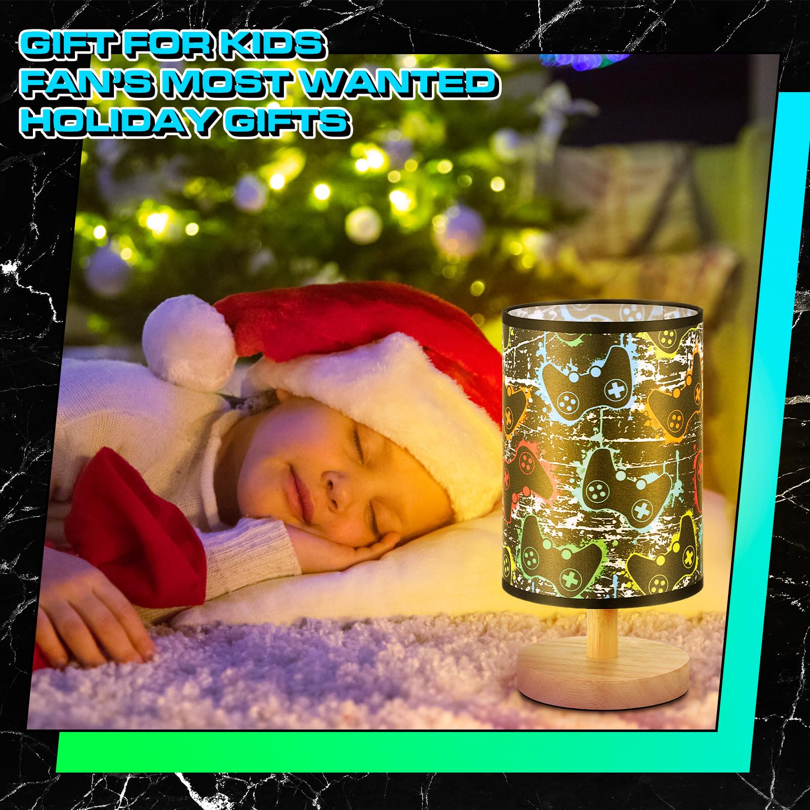 Glooglitter lamp for night use with warm to cool white options