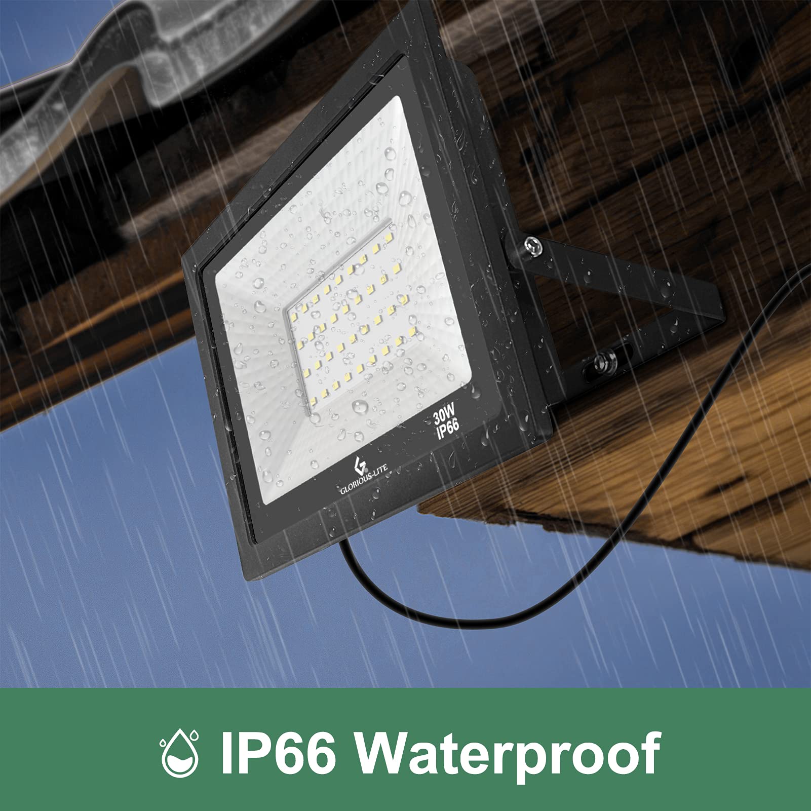 GLORIOUS-LITE adjustable 180-degree bracket enables flexible mounting