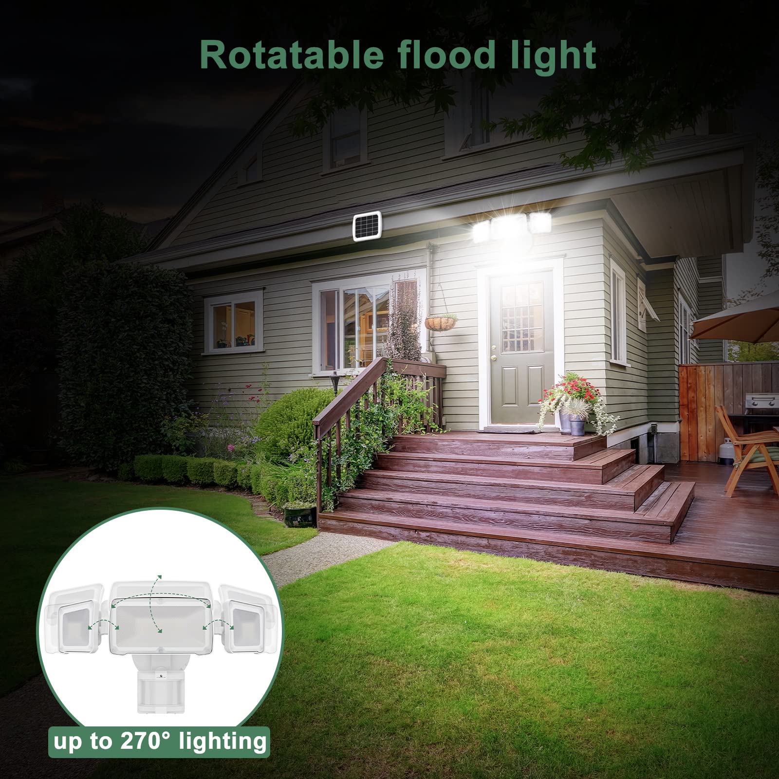 GLORIOUS-LITE solar panel charging under daylight for reliable night use