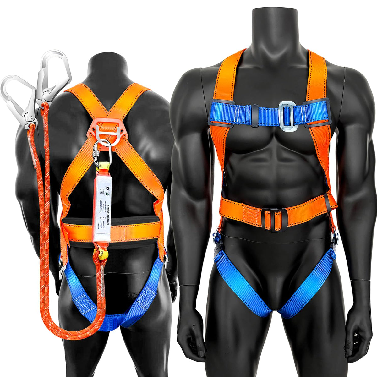 GLOROUSCHU full body harness with secure webbing and adjustable straps for comfortable fall protection.