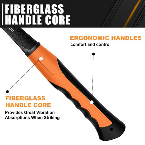 glorousamc 36 oz Ultra Rock Pick Hammer compact packing for tool kit.