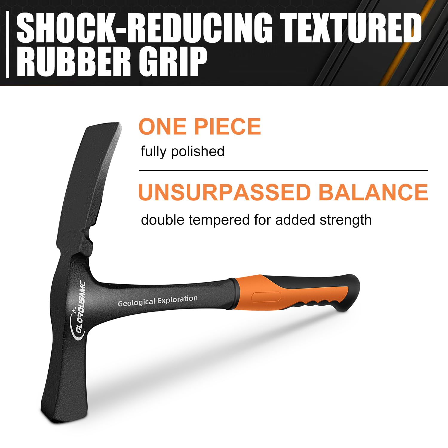 glorousamc 36 oz Ultra Rock Pick Hammer prospector-ready gear.
