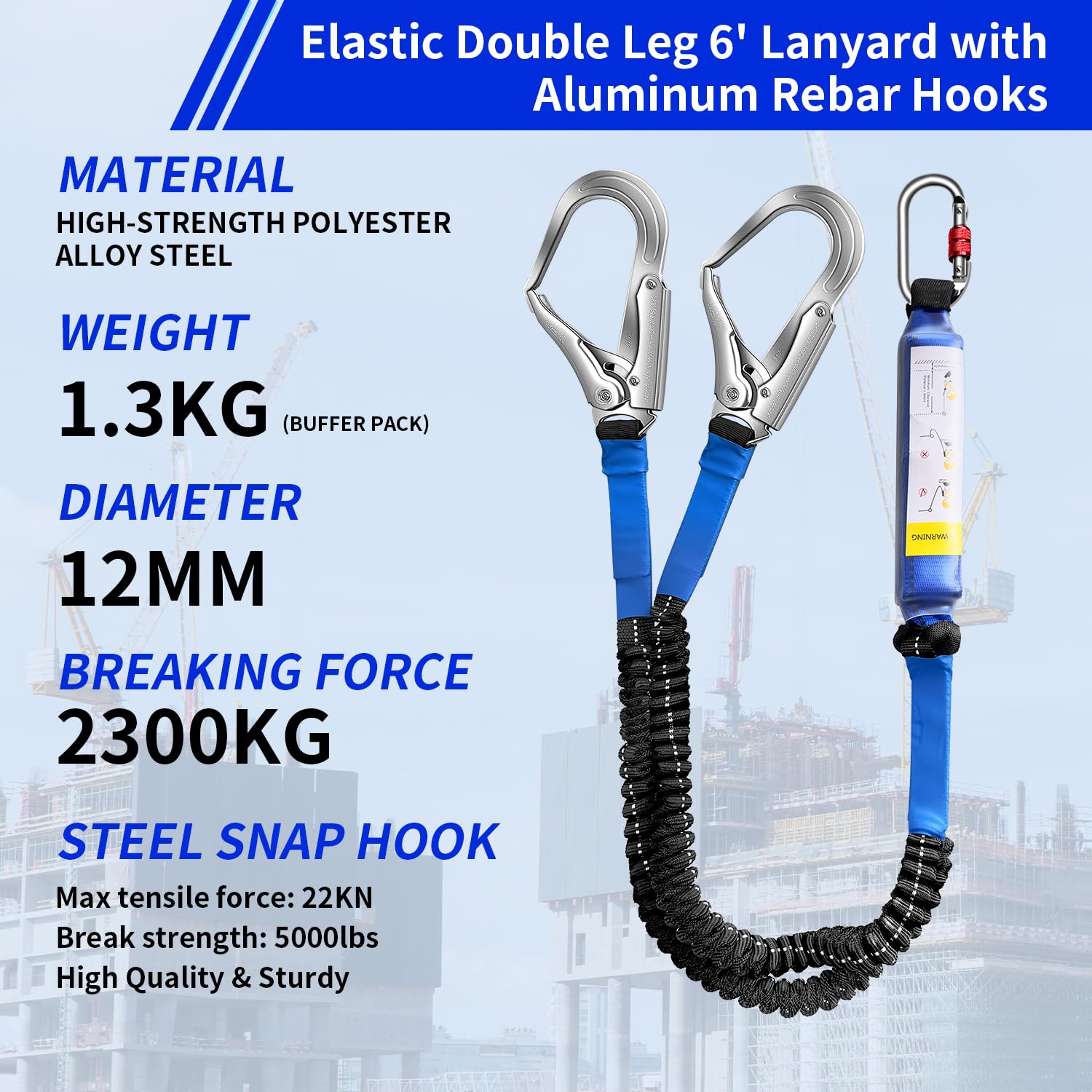 glorousamc double snap hook connectors for quick harness setup