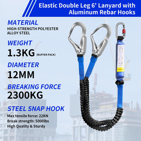 glorousamc double snap hook connectors for quick harness setup