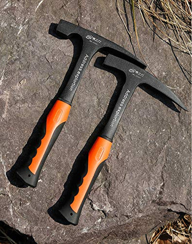 glorousamc forged brick hammer 30oz handle grip reduces fatigue during masonry work.
