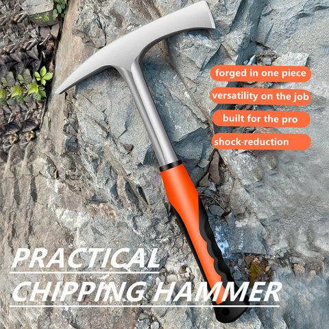Glorousamc forged-steel-construction hammer emphasizes durability in metalwork.